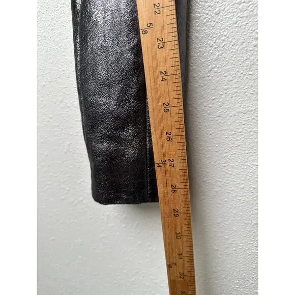 Gareth Pugh gunmetal calf leather cropped jacket women’s 10 draped zip - Picture 16 of 16